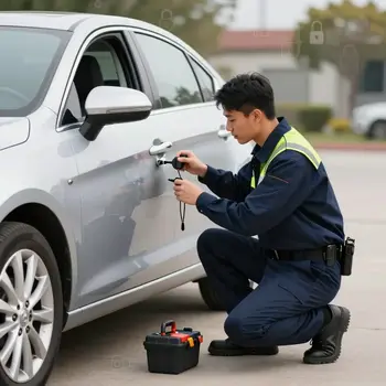Automotive locksmith in Agawam MA providing car lockout and key replacement services