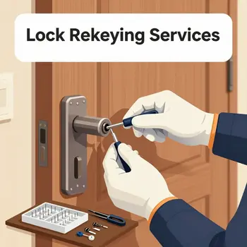Home lock rekey service provided by residential locksmith in Springfield
